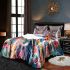 An intricate colorful painting bedding set