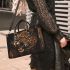 Angry leopard with dream catcher small handbag