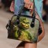 Baby grinchy smile and dancing dogs shoulder handbag