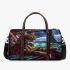 Bengal Cat in Retro Sci Fi Adventures 3D Travel Bag