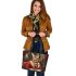 Bengal Cat in Timeless Elegance 2 Leather Tote Bag