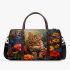 Bengal Cat with Colorful Flowers 2 3D Travel Bag