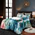 Butterflies and peacock feathers bedding set