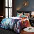 Butterflies and peacock feathers bedding set