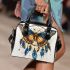 Butterfly and dream catchers shoulder handbag