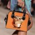 Cartoon owl holding an empty coffee cup shoulder handbag