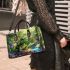 Cartoon style turtle rock in nature small handbag