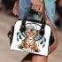 Cartoon tiger and dream catcher shoulder handbag
