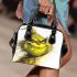 Cats and yellow grinchy smile toothless like shoulder handbag