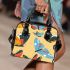 Colorful butterflies flying shoulder handbag