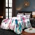 Colorful butterflies with pink and blue wings bedding set