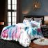 Colorful butterflies with pink and blue wings bedding set