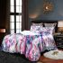 Colorful butterflies with pink and blue wings bedding set