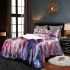 Colorful butterfly perched blooming roses bedding set