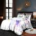 Colorful butterfly with floral elements bedding set