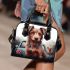 Contemplative canine a dog's view of the world shoulder handbag