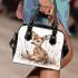 Cute baby deer shoulder handbag