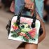 Cute baby turtle colorful corals shoulder handbag