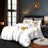 Cute bumblebee with flowers on its wings bedding set