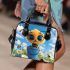 Cute cartoon baby bee shoulder handbag