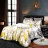 Cute cartoon drawing of a smiling bee bedding set