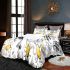 Cute cartoon drawing of a smiling bee bedding set