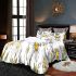 Cute cartoon drawing of a smiling bee bedding set