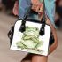 Cute cartoon frog with its front legs crossed shoulder handbag