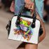 Cute cartoon frog shoulder handbag