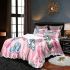 Cute cartoon owls wearing cute bedding set