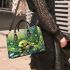 Cute chibi turtle in the water small handbag