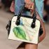 Cute damselfly and music notes with harp 12 Shoulder Handbag