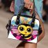 Cute kawaii bee wearing a crown with sparkling jewels shoulder handbag