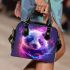 Cute panda portrait headshot in the style shoulder handbag