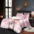 Cute pink owl with a bow on its head bedding set