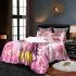 Cute pink owl with a bow on its head 21 bedding set