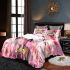 Cute pink owl with a bow on its head 24 bedding set