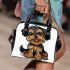 Cute yorkshire terrier dog shoulder handbag