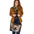 Dogs Bringing Smiles to Every Corner Leather Tote Bag