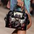 Eerie Woman Among Skulls Shoulder Handbag