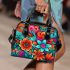 Floral Arrangement with Colorful Flowers Shoulder Handbag