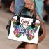 God family love a colorful butterfly shoulder handbag