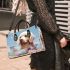 Golden retriever's curiosity Chic Stylish Small Handbag & Women Totes: Perfect Gift for Girlfriend | Crossbody, Purse, Handbag