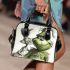 Grinchy cartoon smile with rabbit d shoulder handbag