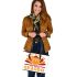 Happy pumpkin spice season Leather Tote Bag