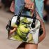 Husky and yellow grinchy smile toothless like shoulder handbag