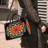 Intricate Vibrant Floral Mandala Small Handbag