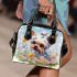 Joyful pup in the meadow Chic Stylish Shoulder Handbag & Women Totes: Perfect Gift for Girlfriend | Crossbody, Purse, Handbag