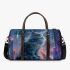 Longhaired British Cat in Futuristic Cityscapes 1 3D Travel Bag