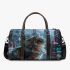 Longhaired British Cat in Futuristic Cybernetic City 3D Travel Bag